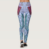 Leggings Flore de la Tulipe rouge (Dos)