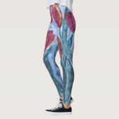 Leggings Flore de la Tulipe rouge (Gauche)