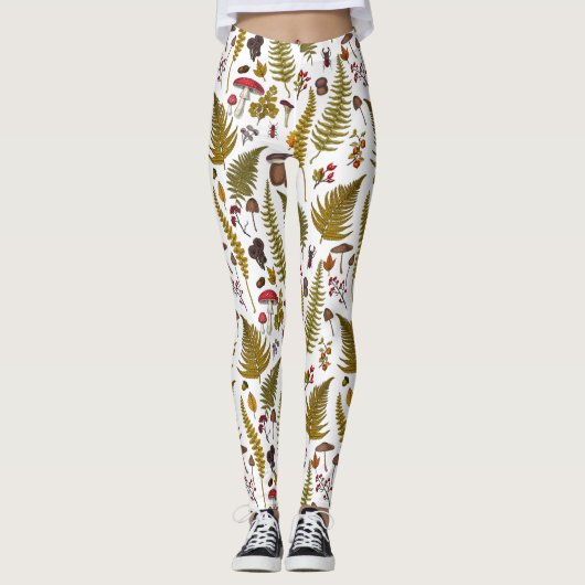 Leggings Flore et faune boisées 2 (Devant)