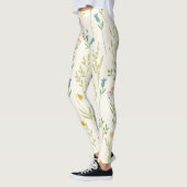 Leggings Flore fleurie printanière (Gauche)