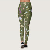 Leggings Flore fleurie printanière (Dos)