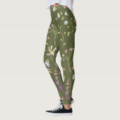 Leggings Flore fleurie printanière (Gauche)