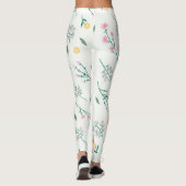 Leggings Flore fleurie printanière (Dos)