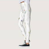 Leggings Flore fleurie printanière (Gauche)