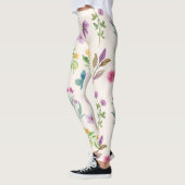 Leggings Flore fleurie printanière (Gauche)