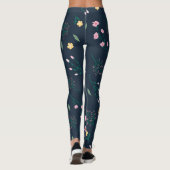Leggings Flore fleurie printanière (Dos)