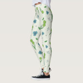 Leggings Flore fleurie printanière (Gauche)