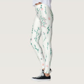 Leggings Flore fleurie printanière (Gauche)
