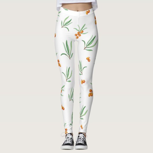 Leggings Flore fleurie printanière (Devant)