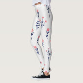 Leggings Flore fleurie printanière (Gauche)