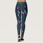 Leggings Flore fleurie printanière (Dos)