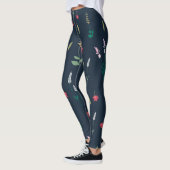 Leggings Flore fleurie printanière (Gauche)