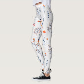 Leggings Flore fleurie printanière (Gauche)