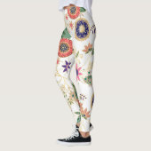 Leggings Flore folk colorée tendance Original Design or (Gauche)
