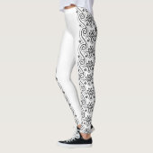 Leggings Flore noire (Gauche)
