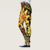 Leggings Flore noireNYellow (Gauche)
