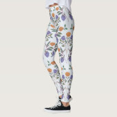 Leggings Flore rétro sur tout Motif (Gauche)