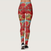 Leggings Flore rouge (Dos)