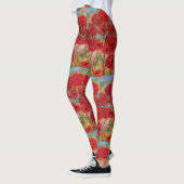 Leggings Flore rouge (Gauche)