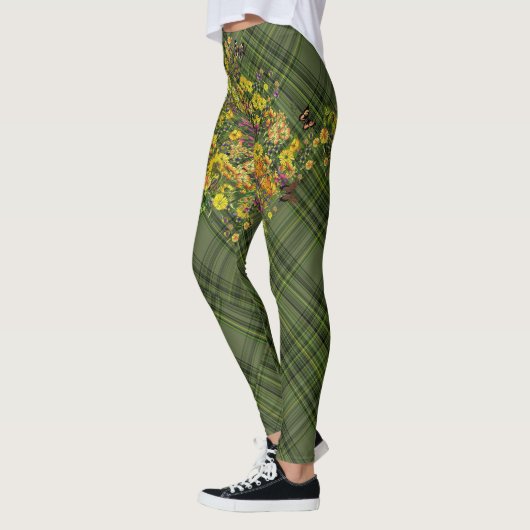 Leggings Flore sur Plaid (Gauche)