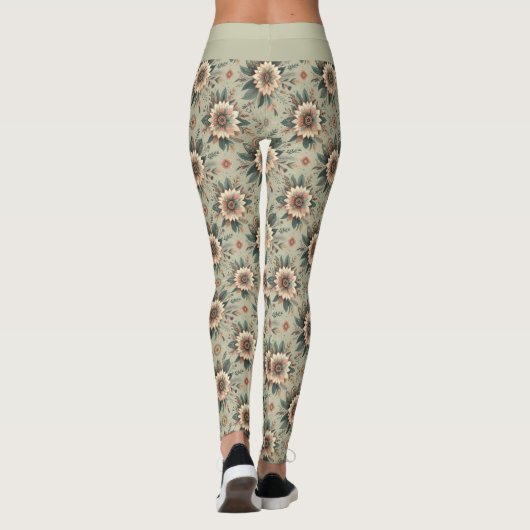 Leggings Flore sur Sage (Dos)