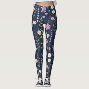 Leggings Flore Surface Motif-Fashion Fleurs de printemps