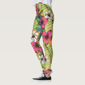 Leggings Flore tropicale : Fond d'écran d'été botanique (Gauche)