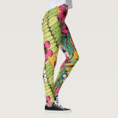 Leggings Flore tropicale : Fond d'écran d'été botanique (Droite)