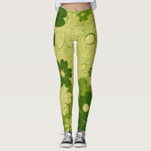Leggings Flore verte (Devant)