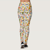 LEGGINGS FLORENTINE RENAISSANCE JAUNE FLORALE, FLEURS (Dos)