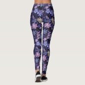 Leggings Flores pourpres (Dos)