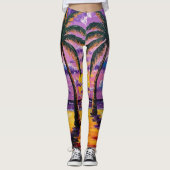 Leggings Floride Palm Tree Beach Tropical Leging (Devant)