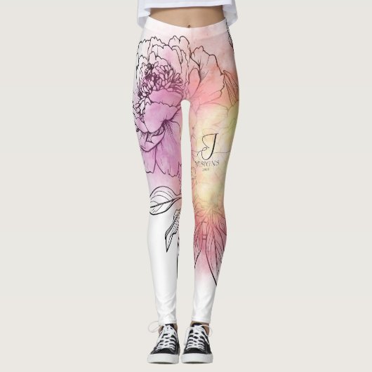 Leggings flower (Devant)