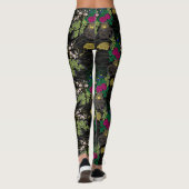Leggings Flower Carriage Pattern Japanese classic (Dos)