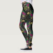 Leggings Flower Carriage Pattern Japanese classic (Gauche)