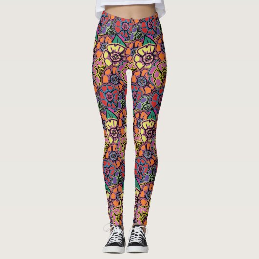 Leggings Flower Power #20 (Devant)