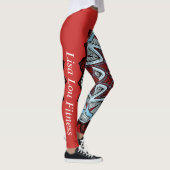 Leggings Flower power rouge (Droite)
