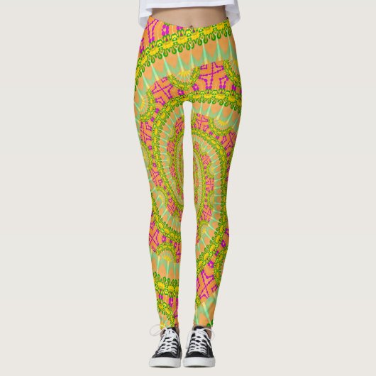 Leggings Flower Power Spirale ENSOLEILLÉE (Devant)