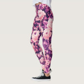 Leggings flower violet dark (Gauche)