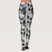 Leggings Flowers black and white (Dos)