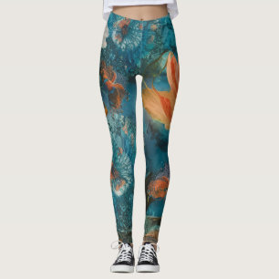 Leggings flowers theme