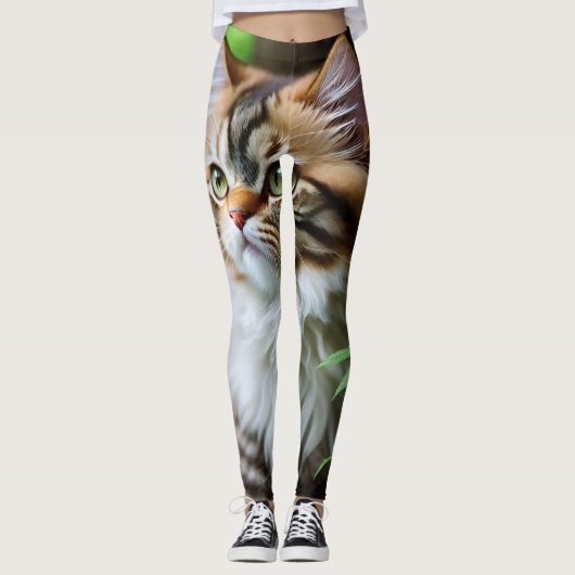 Leggings "Fluff and Cuddles : The Chubby Persian Cat" (Devant)