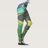 Leggings fluide artistique coloré abstrait (Droite)