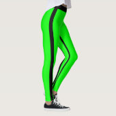 Leggings Fluorescent Vert & Noir Fluorescent Perso (Droite)