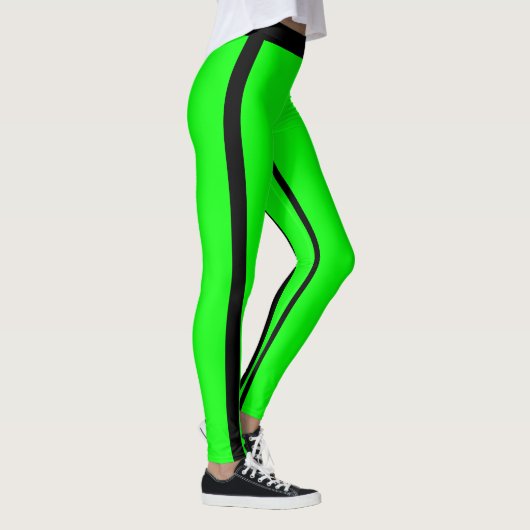 Leggings Fluorescent Vert & Noir Fluorescent Perso (Droite)