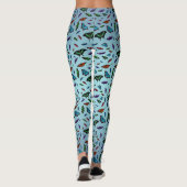 Leggings Flutterbies (Mélange Bleu Ciel) (Dos)