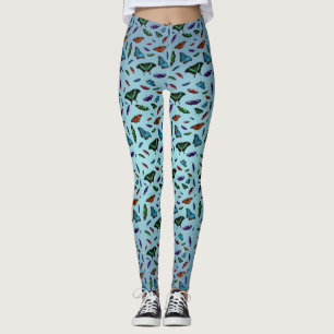Leggings Flutterbies (Mélange Bleu Ciel)