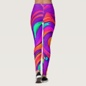 Leggings Flux arc-en-ciel : Amusement Abstrait (Dos)
