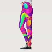 Leggings Flux arc-en-ciel : Amusement Abstrait (Gauche)