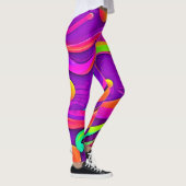 Leggings Flux arc-en-ciel : Amusement Abstrait (Droite)